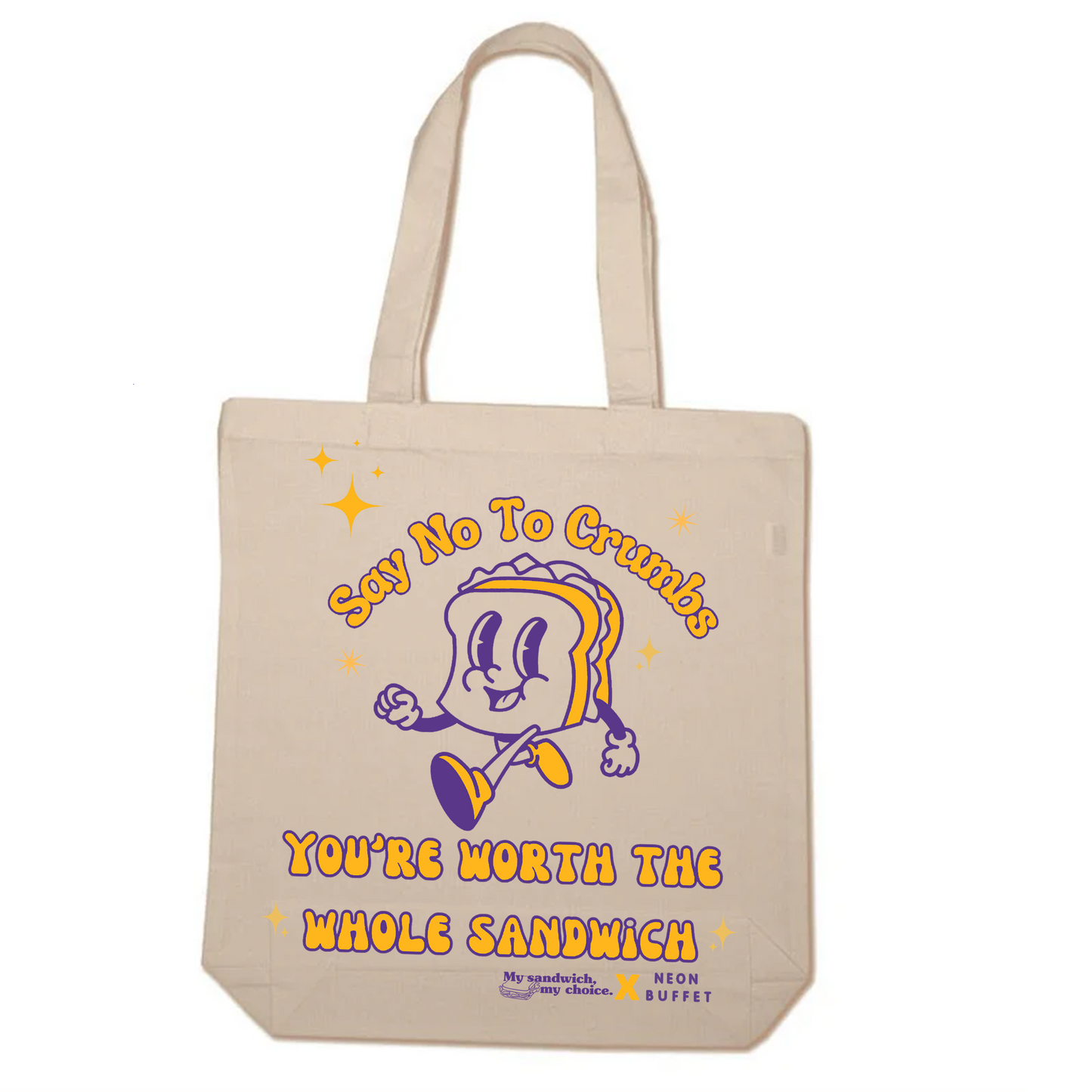 MSMC x Neon Buffet - Say No To Crumbs! Tote Bag