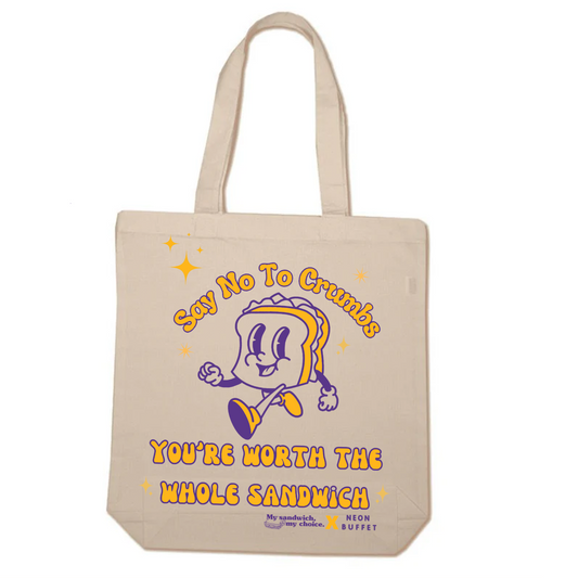 MSMC x Neon Buffet - Say No To Crumbs! Tote Bag